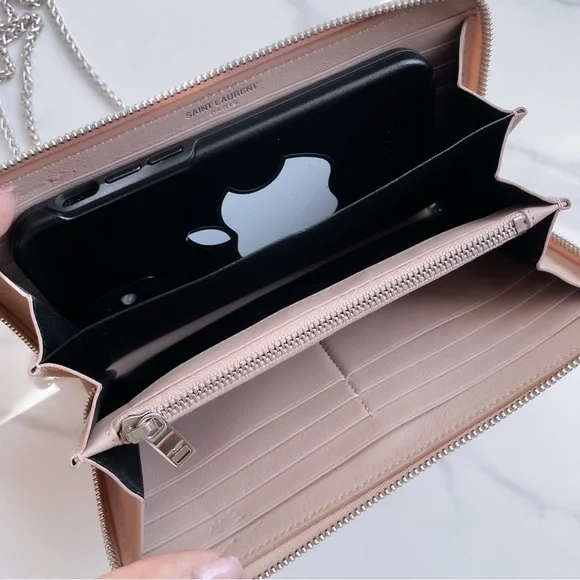 YSL Saint Laurent wallet on chain - Picture 9 of 12